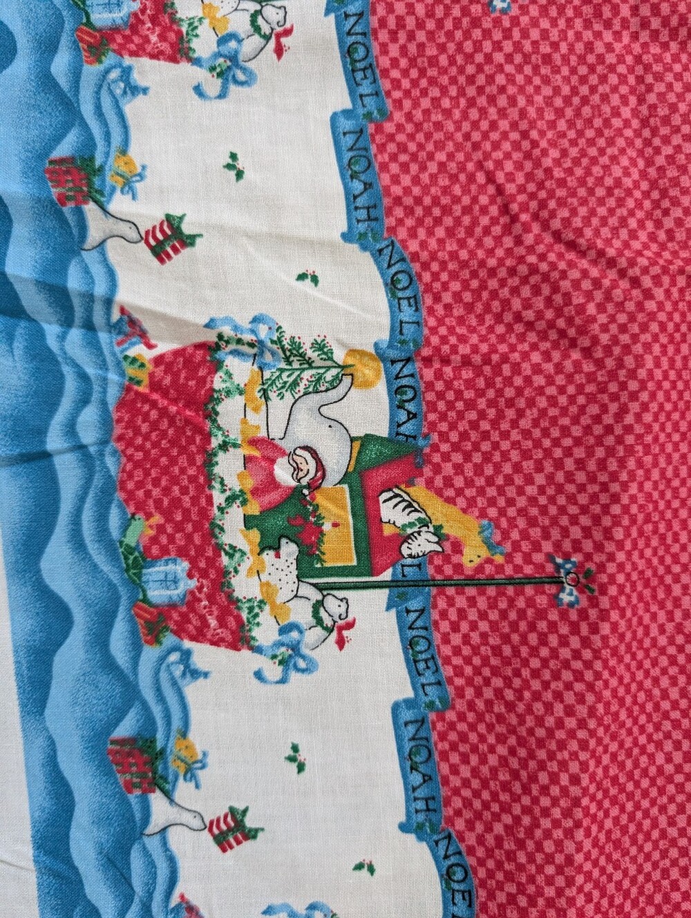 Daisy Kingdom Noah Noel Christmas Doll Dress Fabric Panel Uncut 1994 American Gi - Picture 3 of 4
